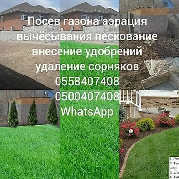 Садовник планировка участка посев газона аэрация вычесывание