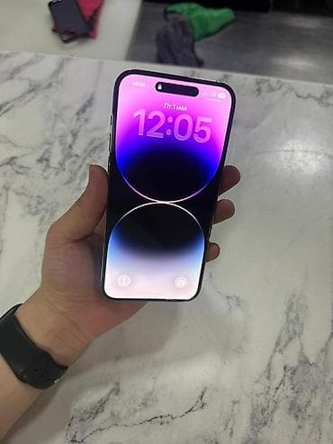 iphone 9: IPhone 14 Pro Max, Б/у, 256 ГБ, Deep Purple, 82 % — 2