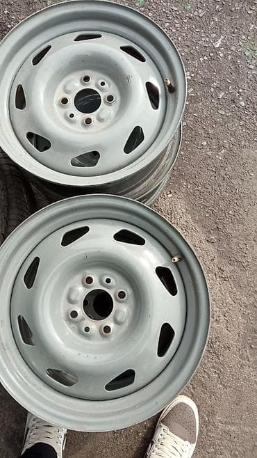 Диски: Железные Диски R 15 Комплект, отверстий - 4, Б/у — 4