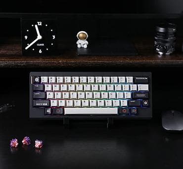 bluetooth keyboard: Клавиатура, Механическая, Bluetooth, Проводное подключение, Размер: 60% — 4