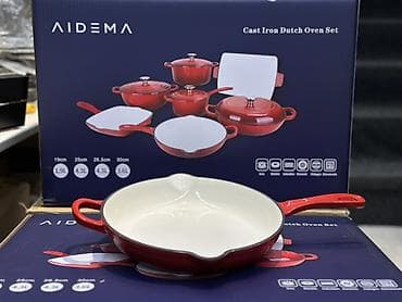 Кухонные принадлежности: Набор чугунной посуды AIDEMA — Cast Iron Dutch Oven Set Состав — 4