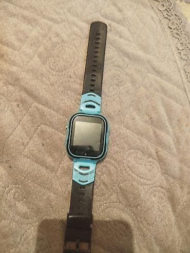 Детские смарт‑часы с сенсорным экраном - Цвет: черно‑голубой корпус