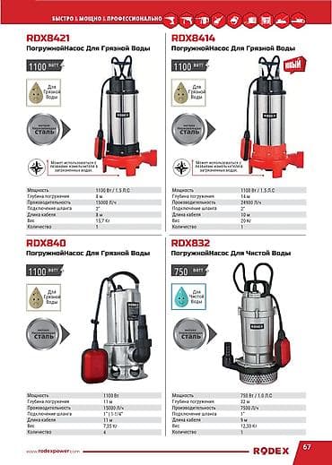 советский бак: Погружные насосы DECO — линейка для чистой и грязной воды 1) DECO — 7