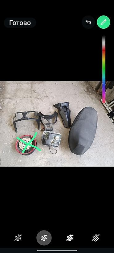 датчик пневмы: Самурай.Пластик под покраску,, бак с датчиком.карман есть отдельно с — 1