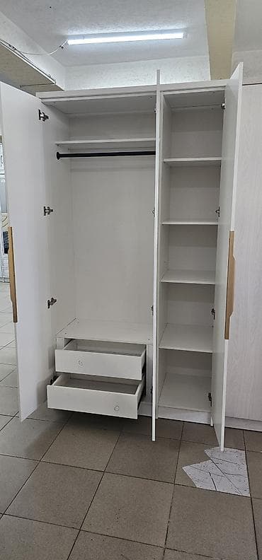 полка под раковину: Шифоньер, шкаф для одежды, Прямой, ЛДСП — 4