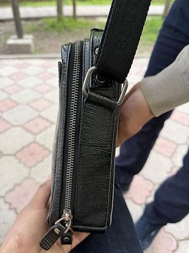 sling bag: Барсетка, Butun, Материал: Экокожа, Оригинал, Б/у — 3
