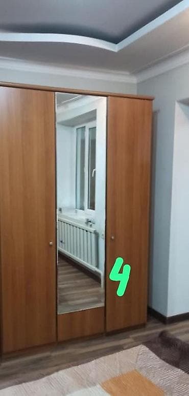 дуб вотан: Спальный гарнитур, Б/у, Двуспальная кровать, Шкаф, Тумба, Россия, ДСП, Самовывоз, цвет - Коричневый — 1