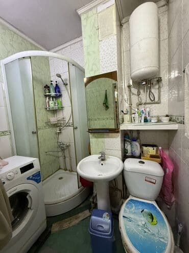 дом с бизнесом: 2 бөлмө, 56 м², Жеке план, 1 кабат, Эски ремонт — 9