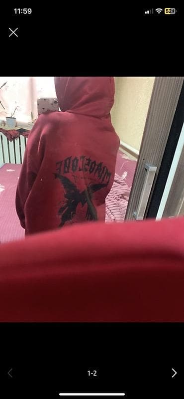 Худи, Оверсайз, Парный набор, С надписью, Китай, Новый, M, L