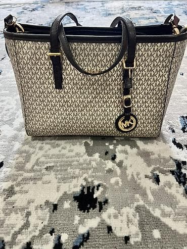 Шоппер, Б/у, Материал: Канвас, Женские