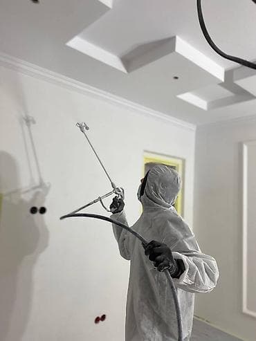 качалка суу: Дубалдарды сырдоо, Шыптарды сырдоо, Терезелерди сырдоо, Майдын негизинде, Суунун негизинде, 6 жылдан ашык тажрыйба — 4