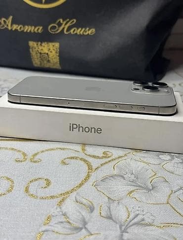 IPhone 15 Pro Max, Б/у, 256 ГБ, Natural Titanium, Кабель, Коробка, 85 % — 4