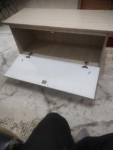 камод с замком: Тумба для вещей и одежды, Б/у, Без зеркала, ЛДСП, Самовывоз, цвет - Бежевый — 3