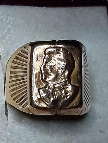 Личные вещи: СТАЛИН 1945 год Мужская печатка с барельефным ПОРТРЕТОМ — 4