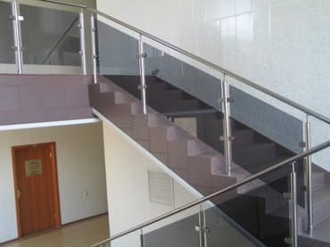 Лестницы и комплектующие на заказ: Изготовление перил Материал: Нержавеющая сталь, Наружные, Покрытие: Никель, Бесплатная доставка — 9