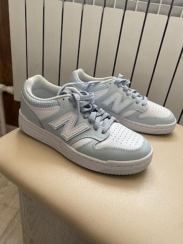 tech flecee nike: Кроссовки New Balance оригинал новые - Цвет: светло-голубой/белый - — 1