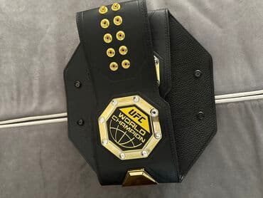 детский велосипед univega: Пояс чемпиона UFC, выполненный из черной кожи с золотыми и серебряными — 2