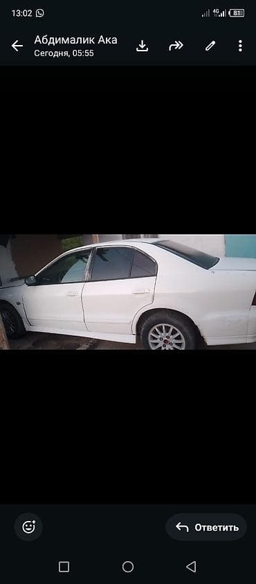 mercedes benz c class 1 8: Mitsubishi Galant: 2000 г., 2.4 л, Механика, Седан — 5