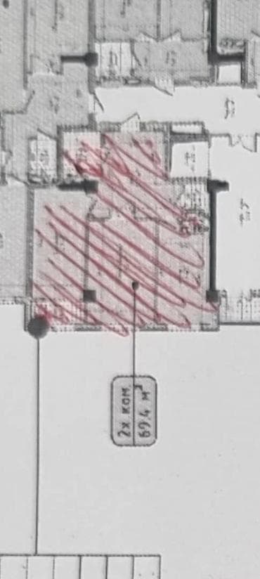 Продажа квартир: 2 комнаты, 69 м², Элитка, 6 этаж, Готовая ПСО (под самоотделку) — 3