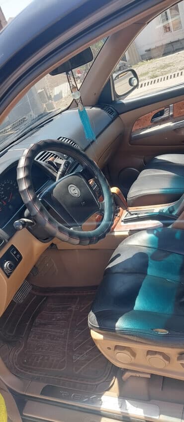 авто с последующим выкупом бишкек фит: Черный внедорожник SsangYong Rexton с характерным дизайном кузова — 1