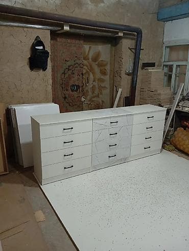 Комод для одежды, Новый, Без зеркала, ЛДСП, цвет - Белый, Бежевый, Самовывоз, Бесплатная доставка, Платная доставка