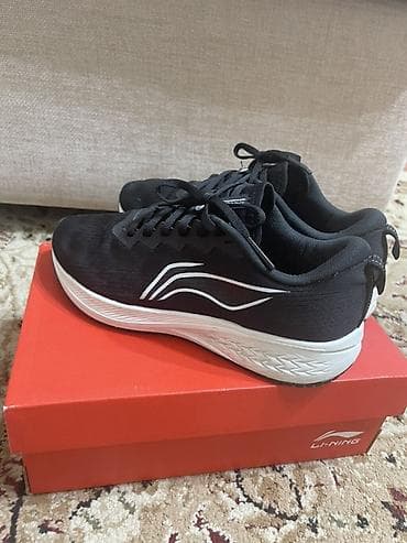 одежда для похудения: Кроссовки Li-Ning (беговые/тренировочные) - Цвет: черный с белыми — 1