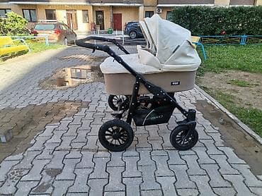 Коляскалар: Коляска для двойни RIKO Basic (2 в 1) - Формат «бок о бок»: две — 4