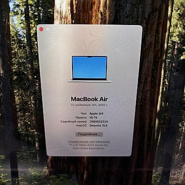 macbook a1708: Macbook Air 13 M4 - Процессор: Apple M4 - Оперативная память: 16гб - — 5