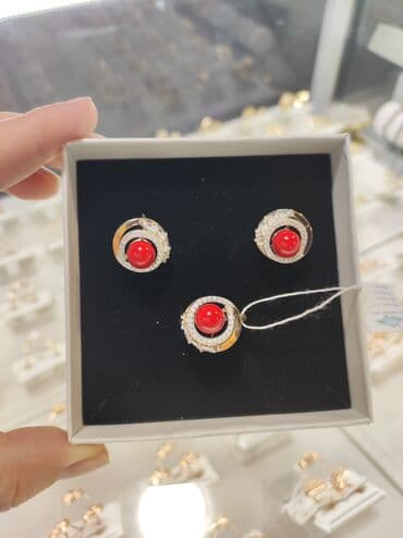 свадебные платья от производителя: Набор украшений, Проба 925, Женские, Новый — 2