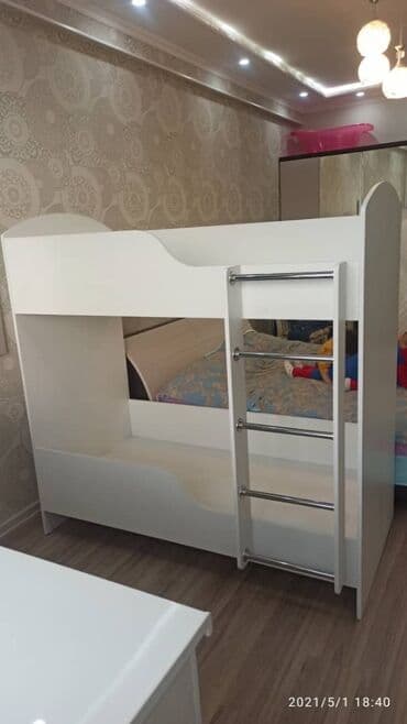 новые кровати: Двухъярусная кровать с красивым дизайном
1600/800

цена 27000 сом — 1