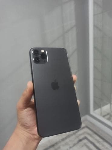 apple 11: IPhone 11 Pro Max, 256 ГБ, Space Gray, Защитное стекло, Чехол, Коробка — 3
