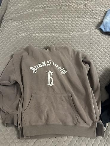 Худи с капюшоном и карманом-кенгуру - Цвет: серо-коричневый (тауп) -