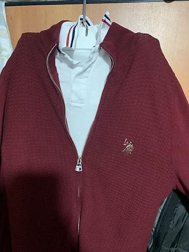 Свитера: Мужская вязаная кофта/кардиган на молнии USPA СОСТОЯНИЕ ИДЕАЛЬНОЕ — 2