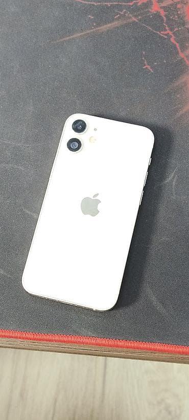 Техника и электроника: IPhone 12 mini, Б/у, 128 ГБ, Белый, 100 % — 1