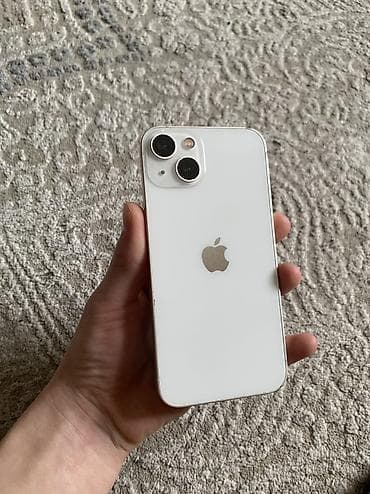 IPhone 13, 128 ГБ, Белый, Кабель, 100 % at lalafo.kg IPhone 13, 128 ГБ, Белый, Кабель, 100 %