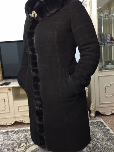 пальто 58 размер: Дублёнка(качество очень хорошее) размер подойдёт на 44-46 — 2