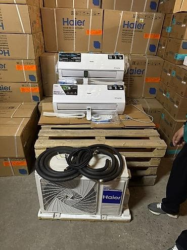 Техника жана электроника: Сплит системасы, Haier, 100 м² ашык, Инвертордук — 1