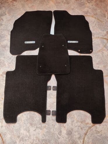 Родные Ворсовые Полики Для салона Honda, цвет - Черный, Б/у