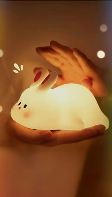 диван 1 кишилик: Ночник Big Face Rabbit Silicone Light — мягкий силиконовый светильник — 1