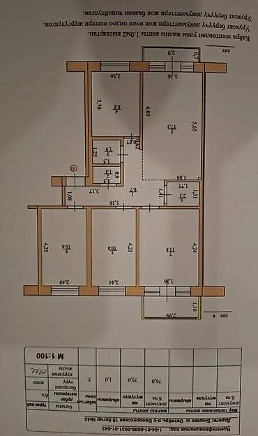 Батирлер: 4 бөлмө, 80 м², Юнусалиев/Суванбердиев Жеке план, 5 кабат — 3