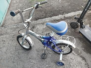 крыло на велик: Детский велосипед с дополнительными колесами - Размер колес: примерно — 1