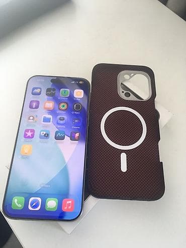 17 iphone: IPhone 16 Pro Max, Б/у, 256 ГБ, Natural Titanium, Коробка, 89 % — 8
