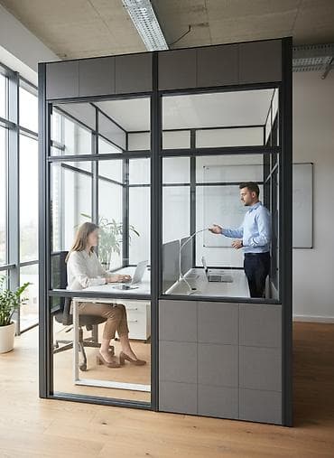 На заказ Каркасная перегородка, Для офиса, Монтаж