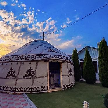 Аренда юрты, Каркас Деревянный, 85 баш, Казан, Посуда, С полом