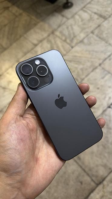 IPhone 15 Pro, Колдонулган, 512 ГБ, Black Titanium, Коргоочу айнек, 89 % — 1
