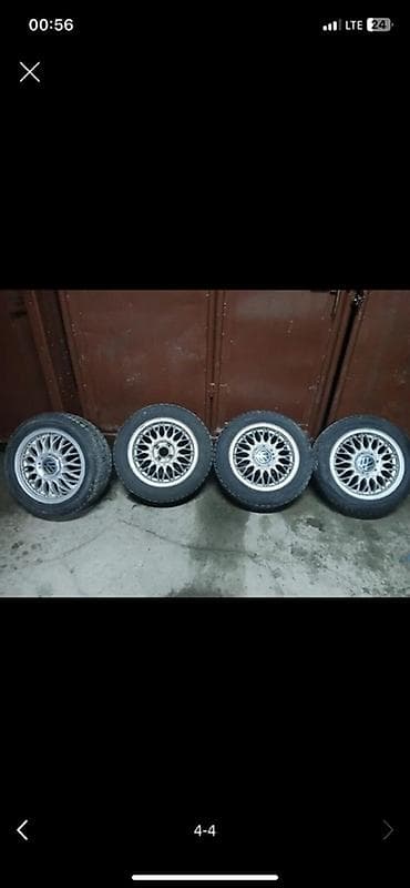 Шиналар: Дөңгөлөктөр монтажда 180 / 60 / R 15, Кыш, Колдонулган, Комплект, Жеңил унаалар, Куйма, тешиктери - 4 — 1