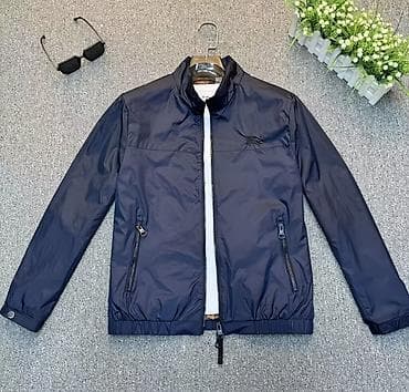 Шорты: Мужская куртка, XL, Burberry, Новый, цвет - Синий, Самовывоз — 1