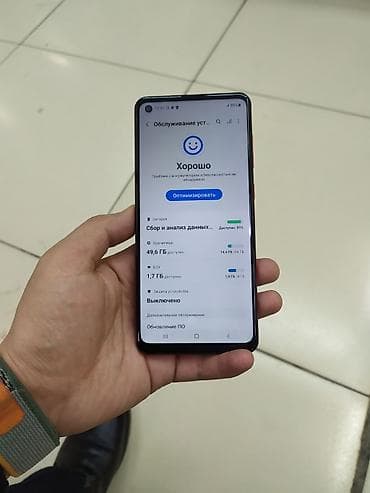 world of: Samsung Galaxy A21S, Б/у, 64 ГБ, цвет - Красный, 2 SIM — 2