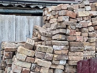 шлакоблочный кирпич цена: Продаю строительный кирпич с остатками раствора, 6 сом за 1 штуку — 2