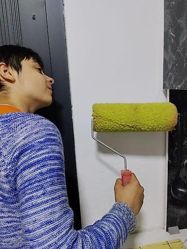 Делаем малярные работы покраска побелка стен потолков также покраска